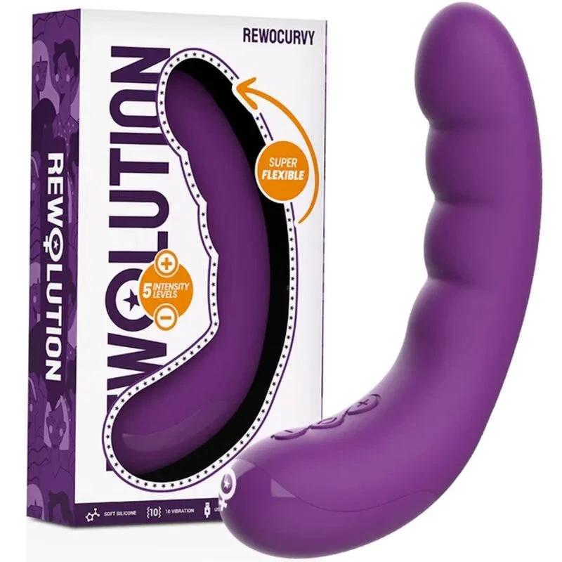 REWOLUTION - REWOCURVY RECHARGEABLE FLEXIBLE VIBRATOR - intimoo