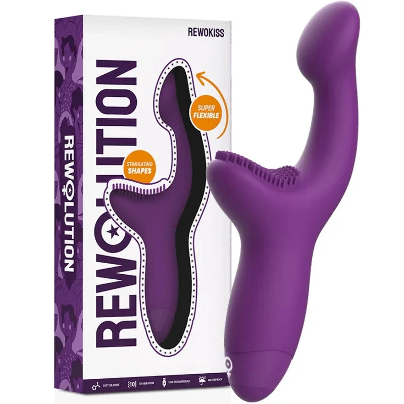 REWOLUTION - REWOKISS VIBRATOR POINT TO STIMULATOR - intimoo