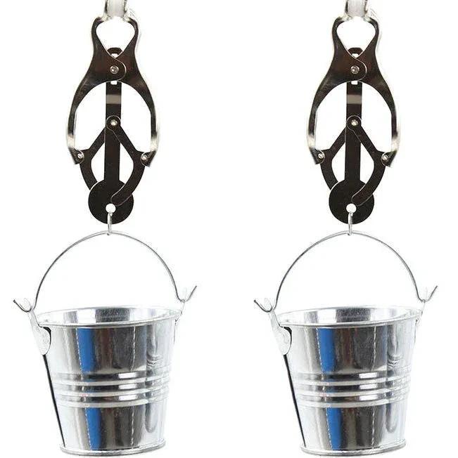 OHMAMA FETISH NIPPLE CLAMPS WITH BUCKETS - intimoo