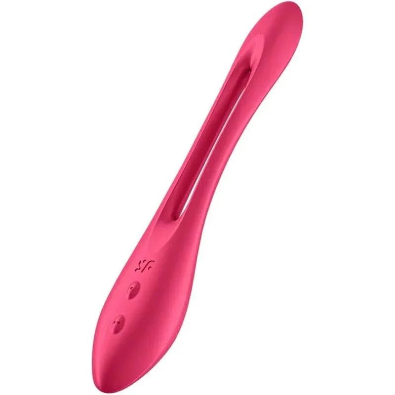 SATISFYER - ELASTIC JOY MULTI VIBRATOR RED - intimoo