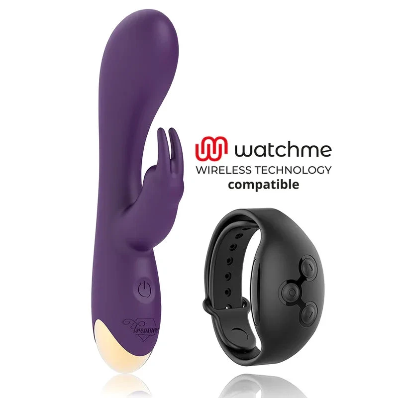 TREASURE - LAURENCE RABBIT VIBRATOR WATCHME WIRELESS TECHNOLOGY COMPATIBLE - intimoo