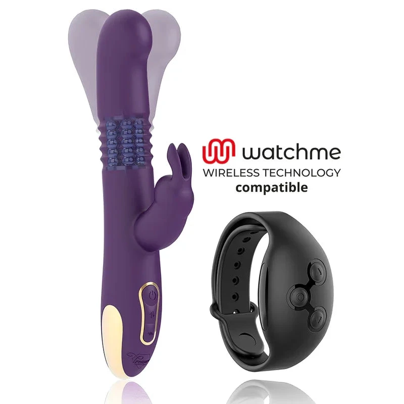 TREASURE - BASTIAN RABBIT UP & DOWN, ROTATOR & VIBRATOR COMPATIBLE WITH WATCHME WIRELESS TECHNOLOGY - intimoo