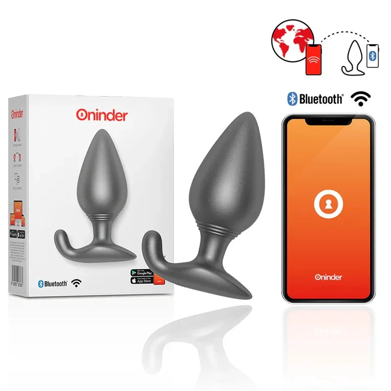ONINDER - DOP ANAL VIBRATOR RIO NEGRU - APLICAȚIE GRATUITĂ - intimoo