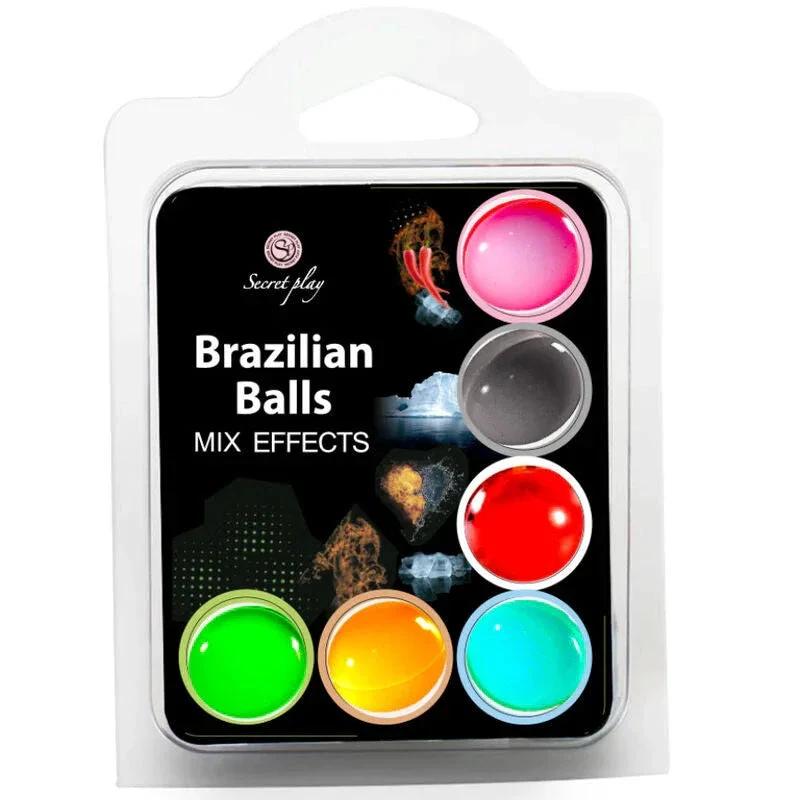 SECRET PLAY SET 6 BRAZILIAN BALLS MIX EFFECT - intimoo