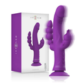 INTENSE - CASANOVA RABBIT SILICONE VIBRATOR TRIPLE MOTOR PURPLE - intimoo
