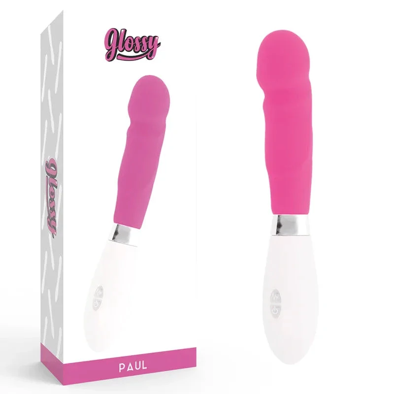 GLOSSY - PAUL VIBRATOR PINK - intimoo