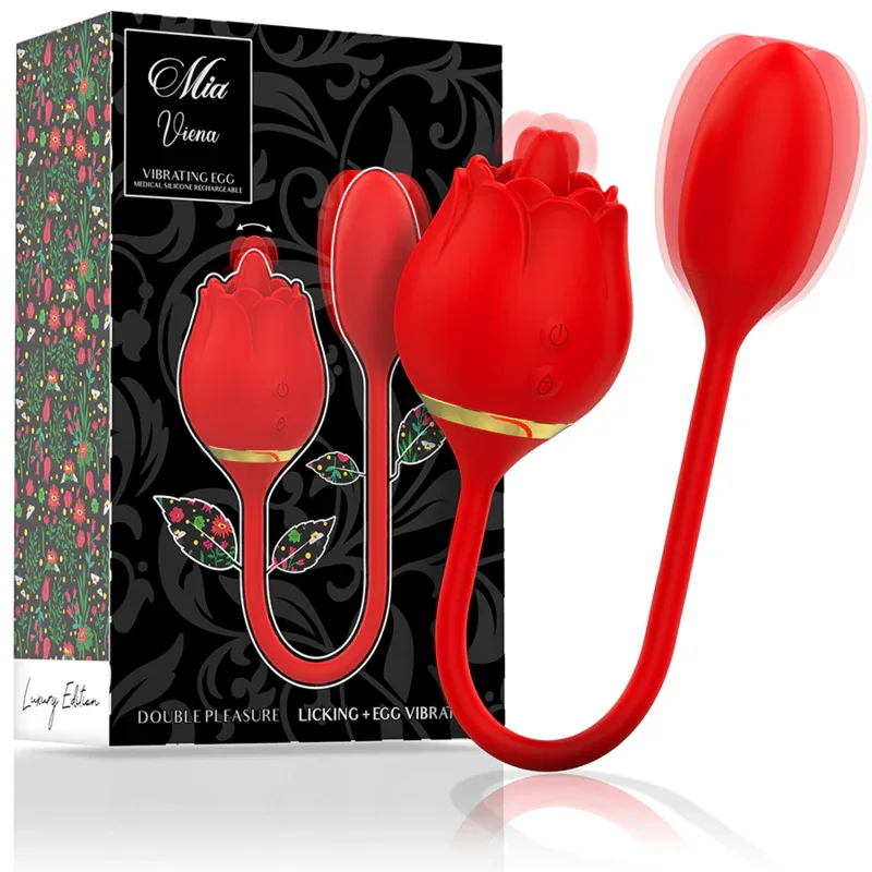 MIA - VIENNA DOUBLE PLEASURE LICKING + VIBRATING EGG - intimoo