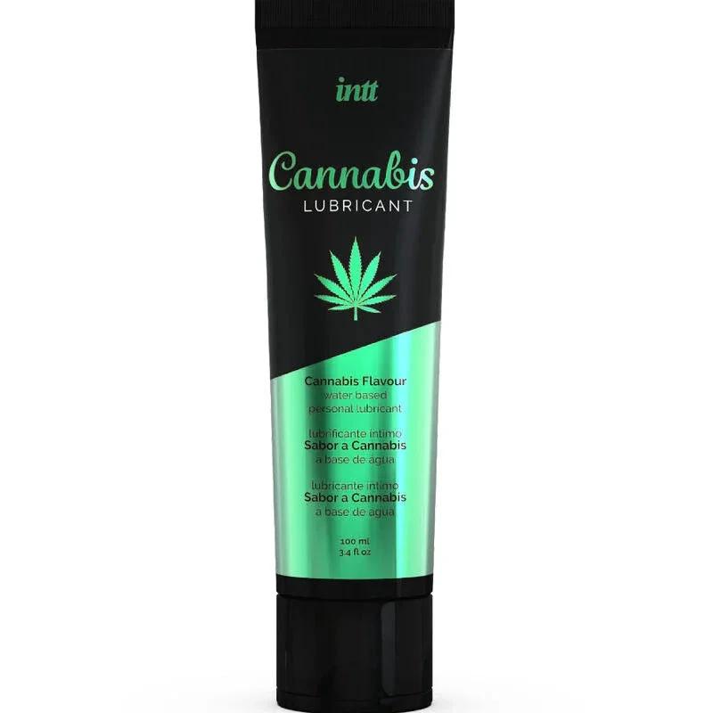 INTT LUBRICANTS - WATER-BASED INTIMATE LUBRICANT WITH CANNABIS FLAVOR - intimoo