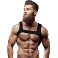 FETISH SUBMISSIVE ATTITUDE - NEOPRENE CHEST HARNESS FOR MEN SIZE L - intimoo