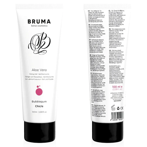 BRUMA - GEL GLAZANT CU ALOE VERA, AROMĂ DE BUBBLEGUM 100 ML - intimoo