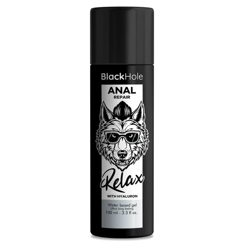 BLACK HOLE - ANAL REPAIR WATER BASED RELAX WITH HYALURON 100 ML - intimoo