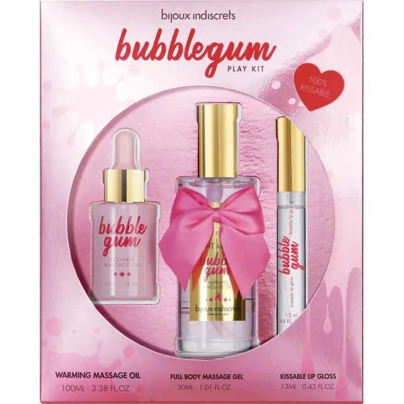 BIJOUX - INDISCRETS BUBBLEGUM PLAY KIT WITH OIL GEL & LIP GLOSS - intimoo