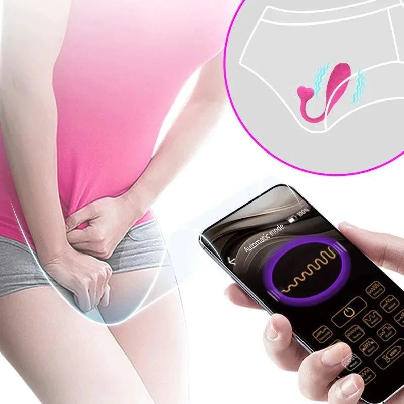 PRETTY LOVE - APP CONTROLLED PINK FISHER VIBRATING EGG - intimoo