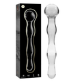 NEBULA SERIES BY IBIZA - MODEL 13 DILDO BOROSILICATE GLASS CLEAR 18 CM -O- 3.5 CM - intimoo