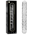 NEBULA SERIES BY IBIZA - MODEL 15 DILDO BOROSILICATE GLASS CLEAR 18.5 CM -O- 3 CM - intimoo