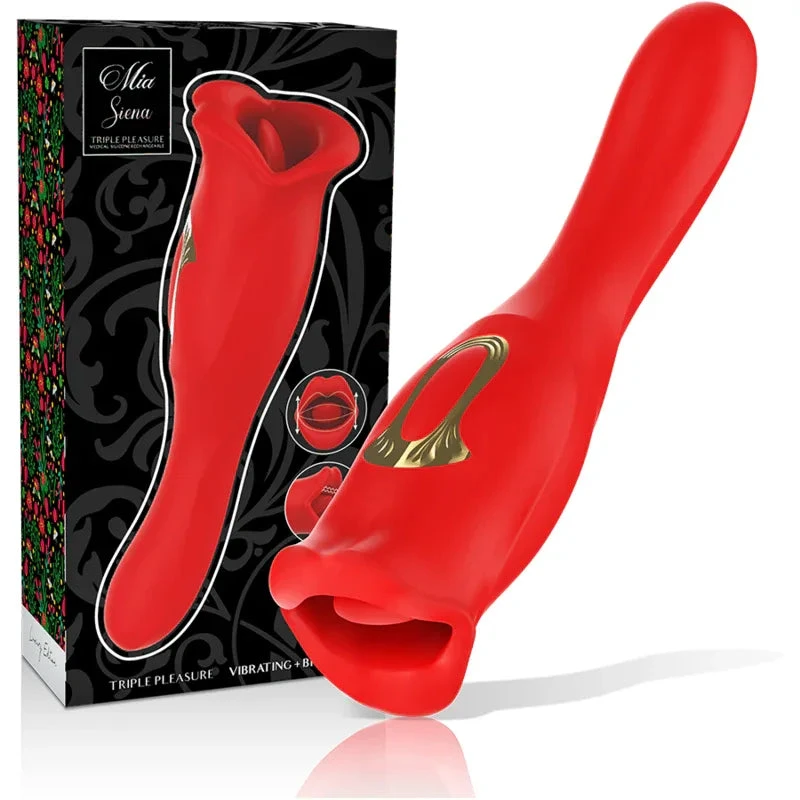 MIA - SIENA TRIPLE PLEASURE VIBRATING + BITING - intimoo