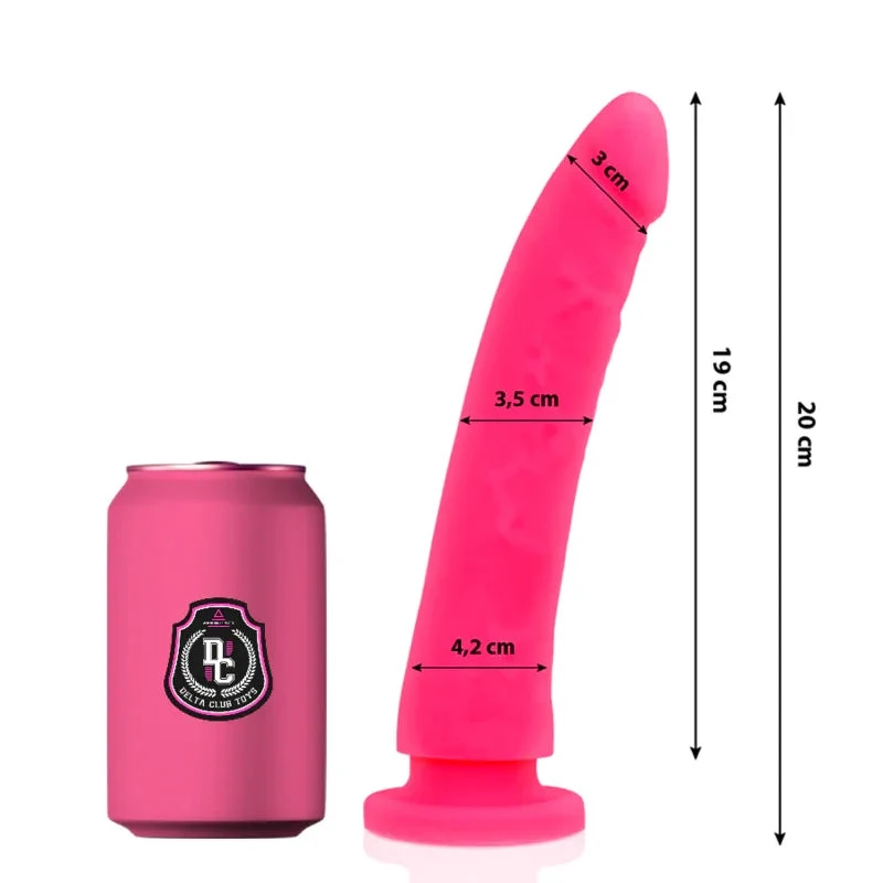 DELTA CLUB - TOYS PINK DILDO MEDICAL SILICONE 20 CM -O- 4 CM - intimoo