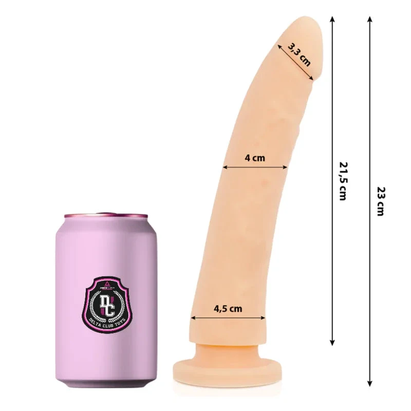 DELTA CLUB - TOYS NATURAL DILDO MEDICAL SILICONE 23 CM -O- 4.5 CM - intimoo