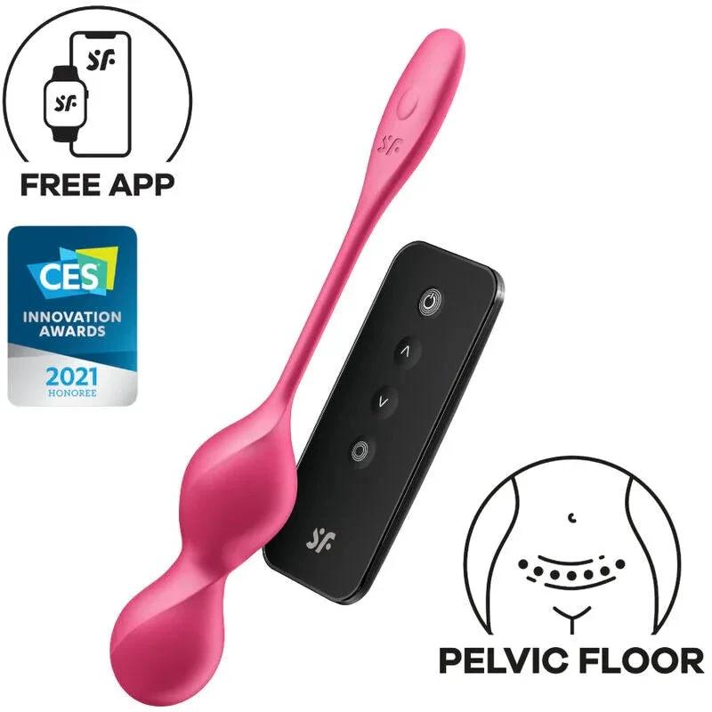 SATISFYER - LOVE BIRDS 2 MINGI KEGEL VIBRANTE + APLICAȚIE GRATUITĂ - intimoo