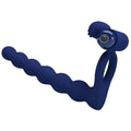 PRETTY LOVE - AJMAL VIBRATING RING WITH PLUG BLUE - intimoo