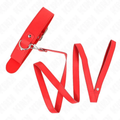 KINK - COLIER CU CUREA 116 CM CUREA ROJO REGLABILĂ 32-50 CM X 8 CM - intimoo