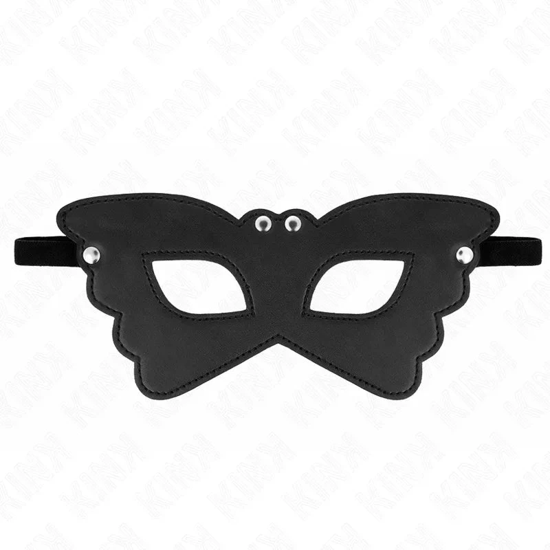 KINK - BUTTERFLY SHAPED LEATHERETTE MASK 20 x 9 CM - intimoo