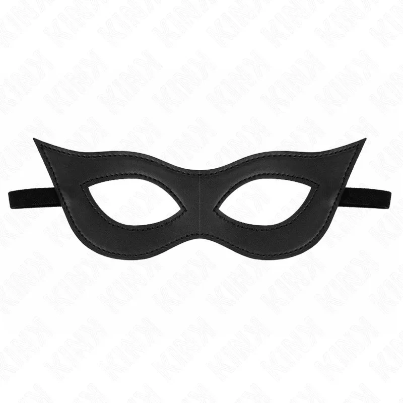 KINK - LEATHERETTE MASK MODEL 2 23 x 7.5 CM - intimoo