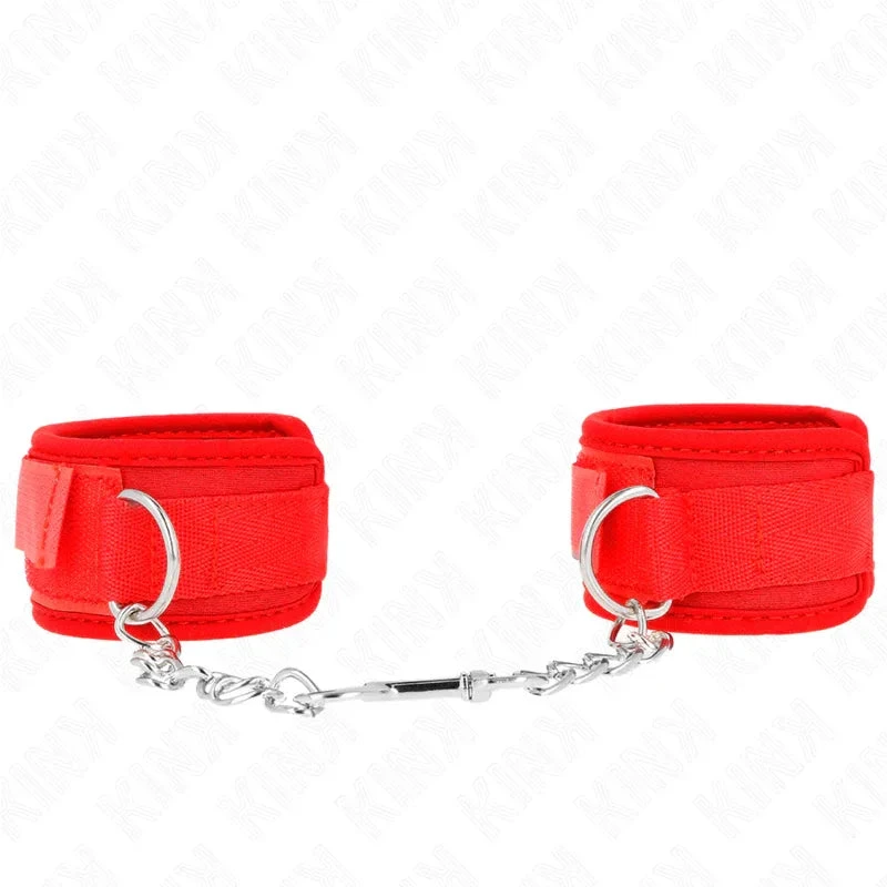 KINK - NEOPRENE WRIST RESTRAINTS RED 42 X 5 CM - intimoo