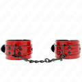 KINK - DARK RED WRIST CUFFS 23 X 5 CM - intimoo