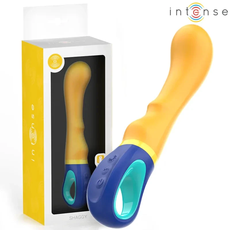 INTENSE - SHAGGY G-SPOT VIBRATOR YELLOW - intimoo
