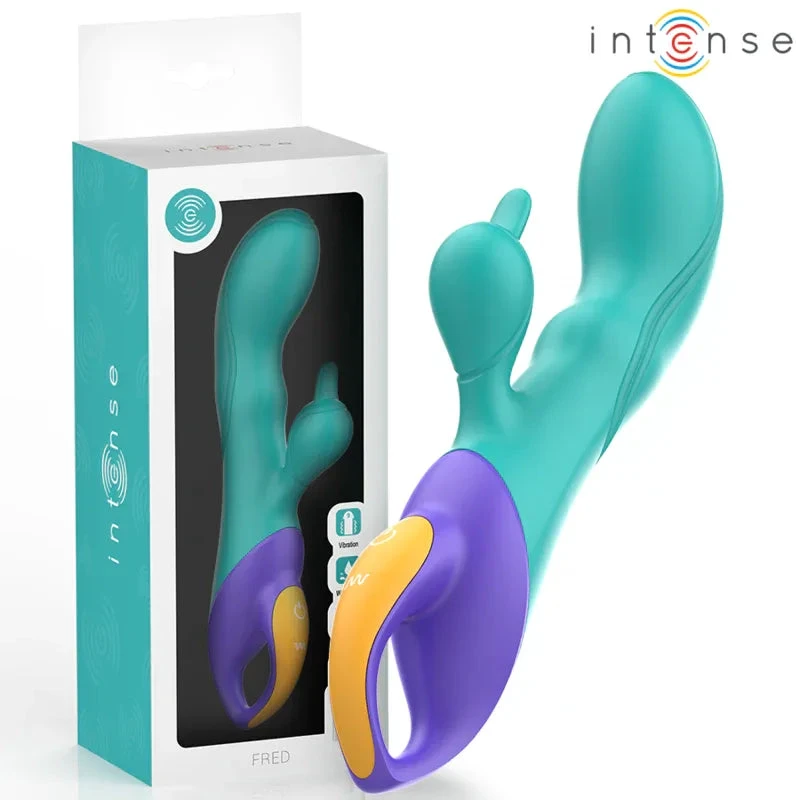 INTENSE - FRED RABBIT VIBRATOR BLUE - intimoo