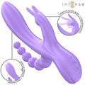 INTENSE - MIKO TRIPLE VIBRATOR RABBIT & STIMULATOR & ANAL 7 VIBRATIONS PURPLE - intimoo