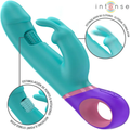 INTENSE - MONICA RABBIT VIBRATOR WITH ROTATING G-SPOT STIMULATOR BLUE - intimoo