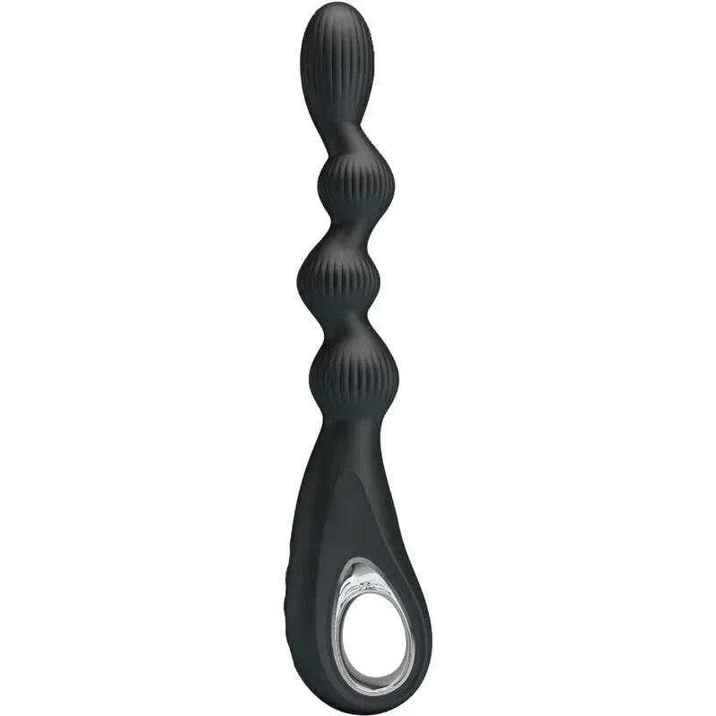 PRETTY LOVE - FEDERER ANAL VIBRATOR 12 VIBRATIONS BLACK - intimoo