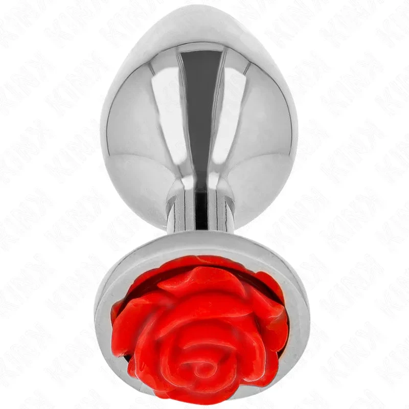 KINK - PLUG ANAL ROSE RED SIZE M - intimoo
