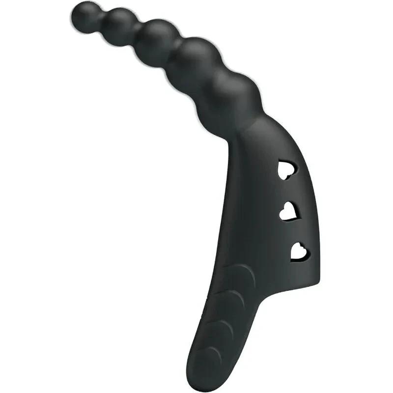 PRETTY LOVE - JORDIN FINGER VIBRATOR 10 VIBRATIONS BLACK - intimoo