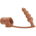 PRETTY LOVE - PENIS SLEEVE WITH ANAL PLUG NATURAL - intimoo