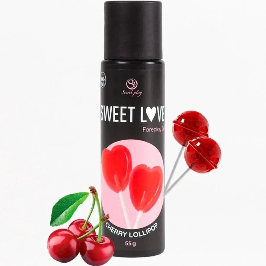 SECRETPLAY - CHERRY LOLLIPOP GEL SWEET LOVE 60 ML - intimoo