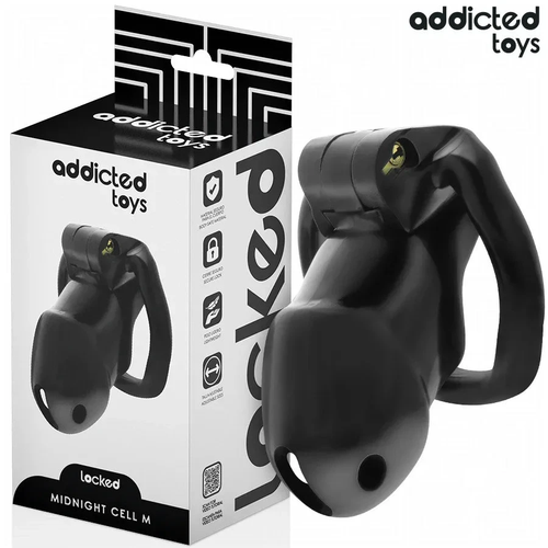 ADDICTED TOYS LOCKED - MINDNIGHT CELL PENIS CAGE 4.2 CM SIZE M - intimoo