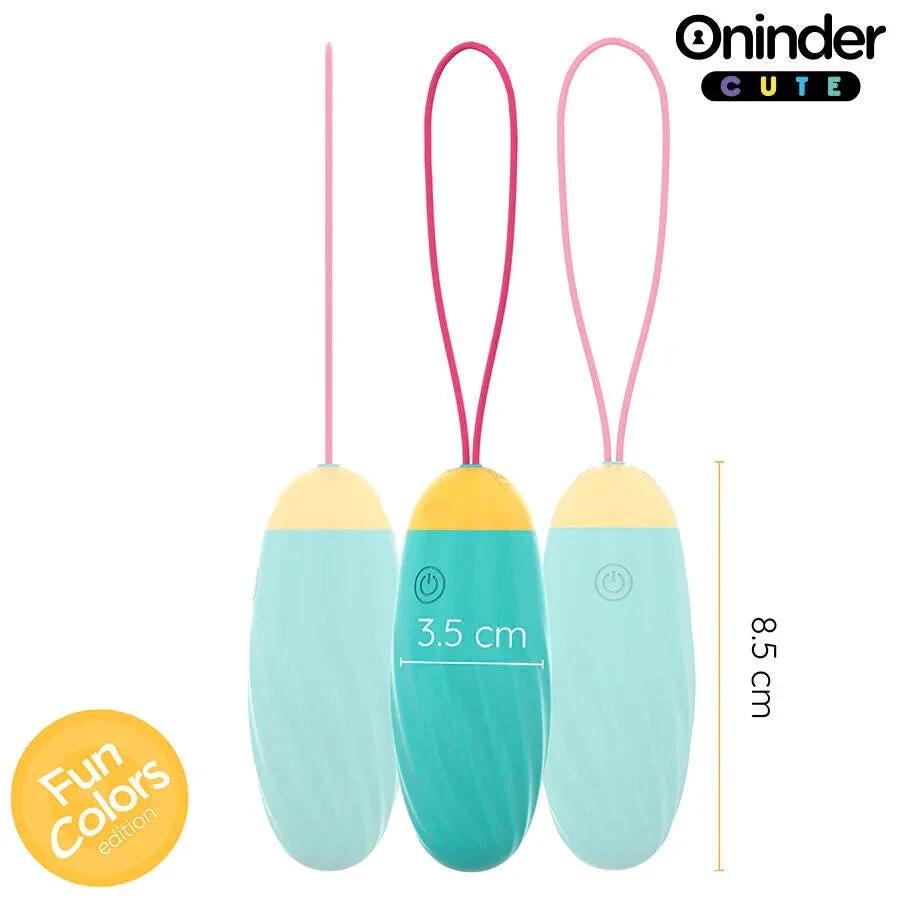 ONINDER CUTE - LOVE PLEASURE VIBRO-ROTATING SILICONE GEM EGG - FREE WORLDWIDE APP - intimoo