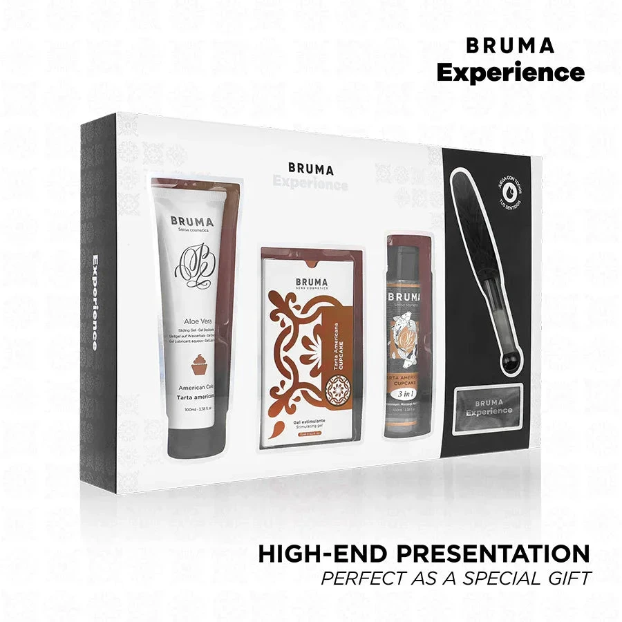 BRUMA XPERIENCE - SWEET AMERICAN TART TEMPTATION KIT WITH ORGASM ENHANCER - intimoo