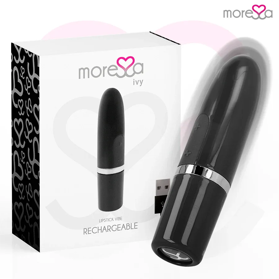 MORESSA - IVY VIBRATOR STIMULATOR TRAVEL BLACK - intimoo