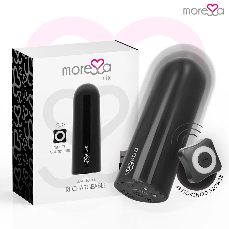 MORESSA - NIX VIBRATOR REMOTE CONTROL BLACK - intimoo