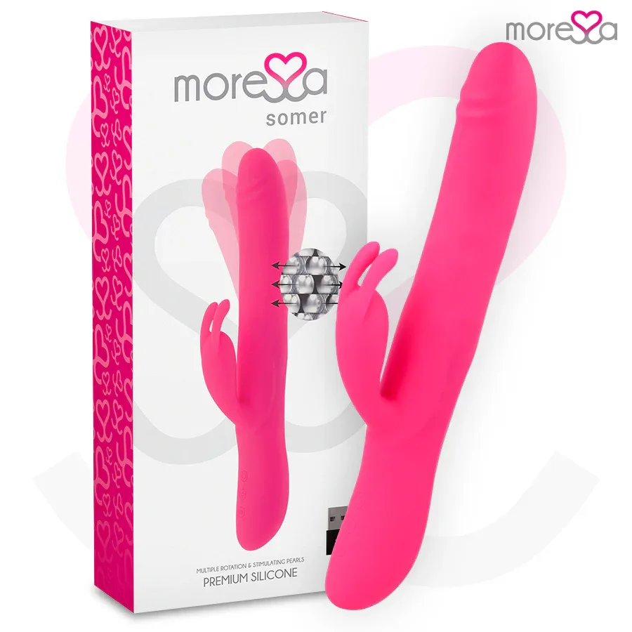MORESSA - SOMER PREMIUM VIBRATOR WITH MULTIPLE ROTATION - intimoo