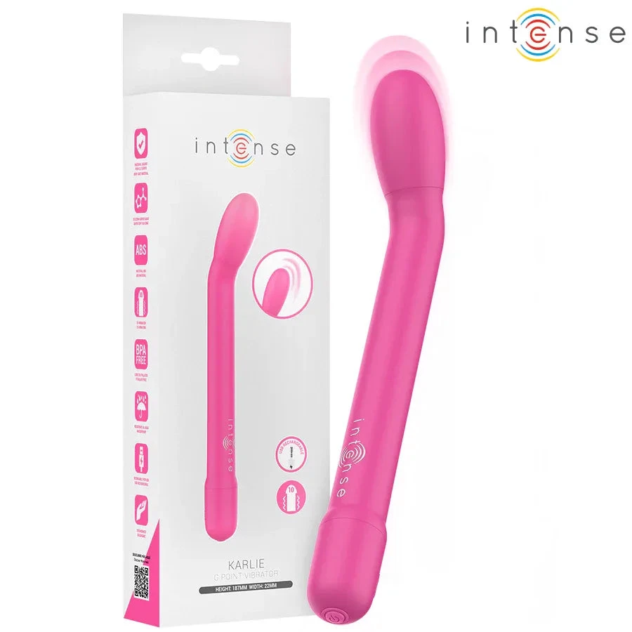 INTENSE - KARLIE RECHARGEABLE G-SPOT STIMULATOR PINK - intimoo