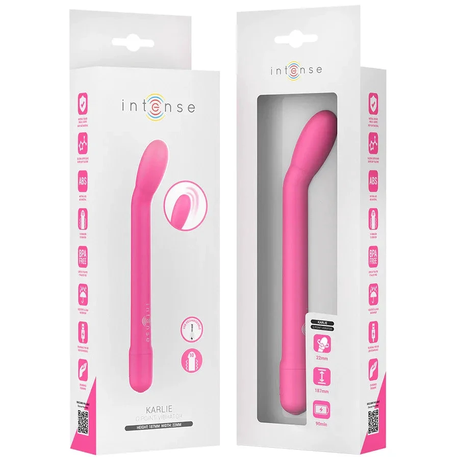 INTENSE - KARLIE RECHARGEABLE G-SPOT STIMULATOR PINK - intimoo