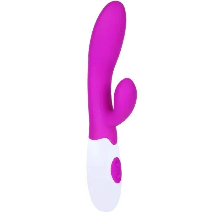 PRETTY LOVE - FLIRTATION ALVIS VIBRATOR WITH CLITORIS STIMULATOR - intimoo