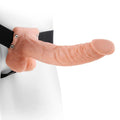 FETISH FANTASY SERIES - SERIES 9 HOLLOW STRAP-ON WITH BALLS 22.9CM FLESH