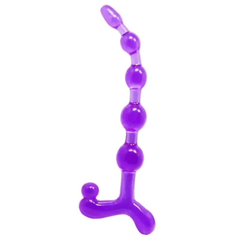 BAL - BENDY TWIST LILAC ANAL BALLS - intimoo