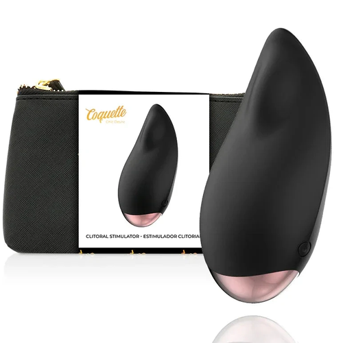 COQUETTE CHIC DESIRE - CLITORIAL STIMULATOR BLACK / GOLD DROP - intimoo